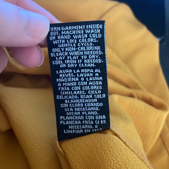 Host Pick! Zac and Rachel Petite Yellow Long Sleeve Button Down Top EUC SZ LP - Picture 7 of 7